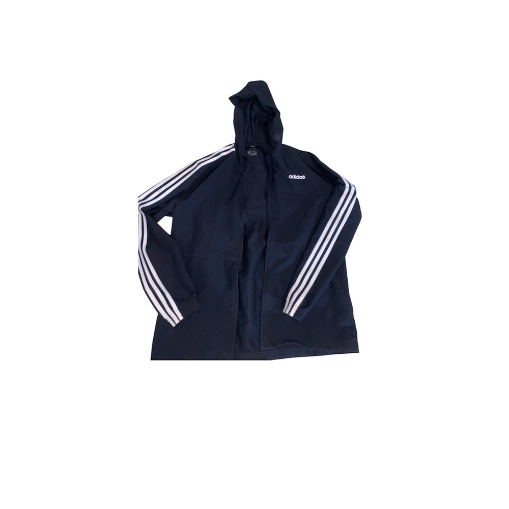 Adidas black windbreaker Jacket